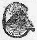 (drop cap G) The Great Pyramid