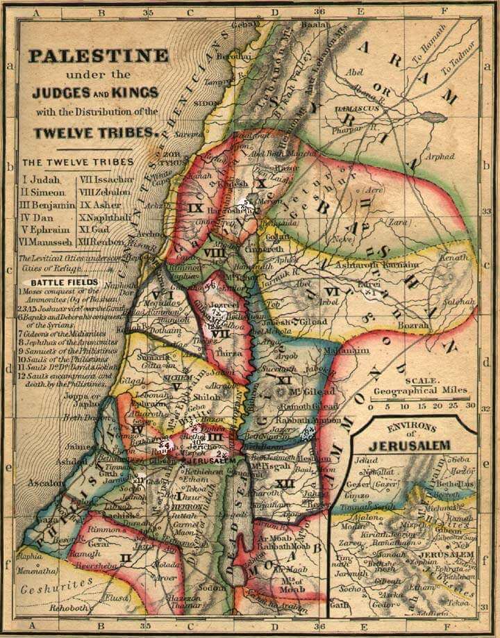 Bible Maps from the Israelites to present Time.