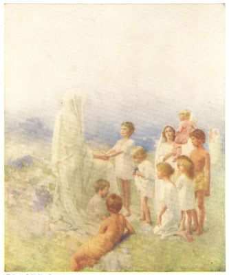"Suffer the little children to come unto me, and forbid them not: for of such is the kingdom of God" "Suffer the little children to come unto me, and forbid them not: for of such is the kingdom of God"