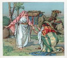 Moses and Zipporah at the well